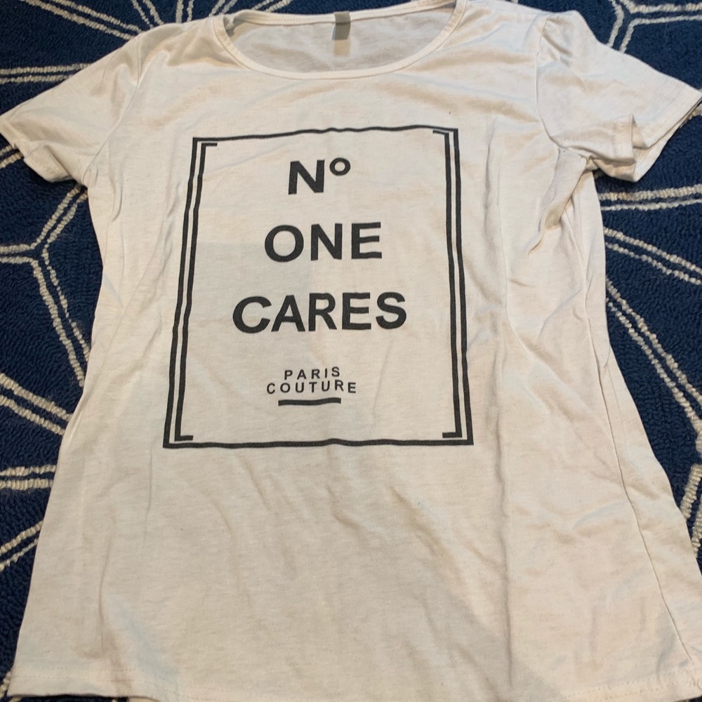 White graphic T-shirt
